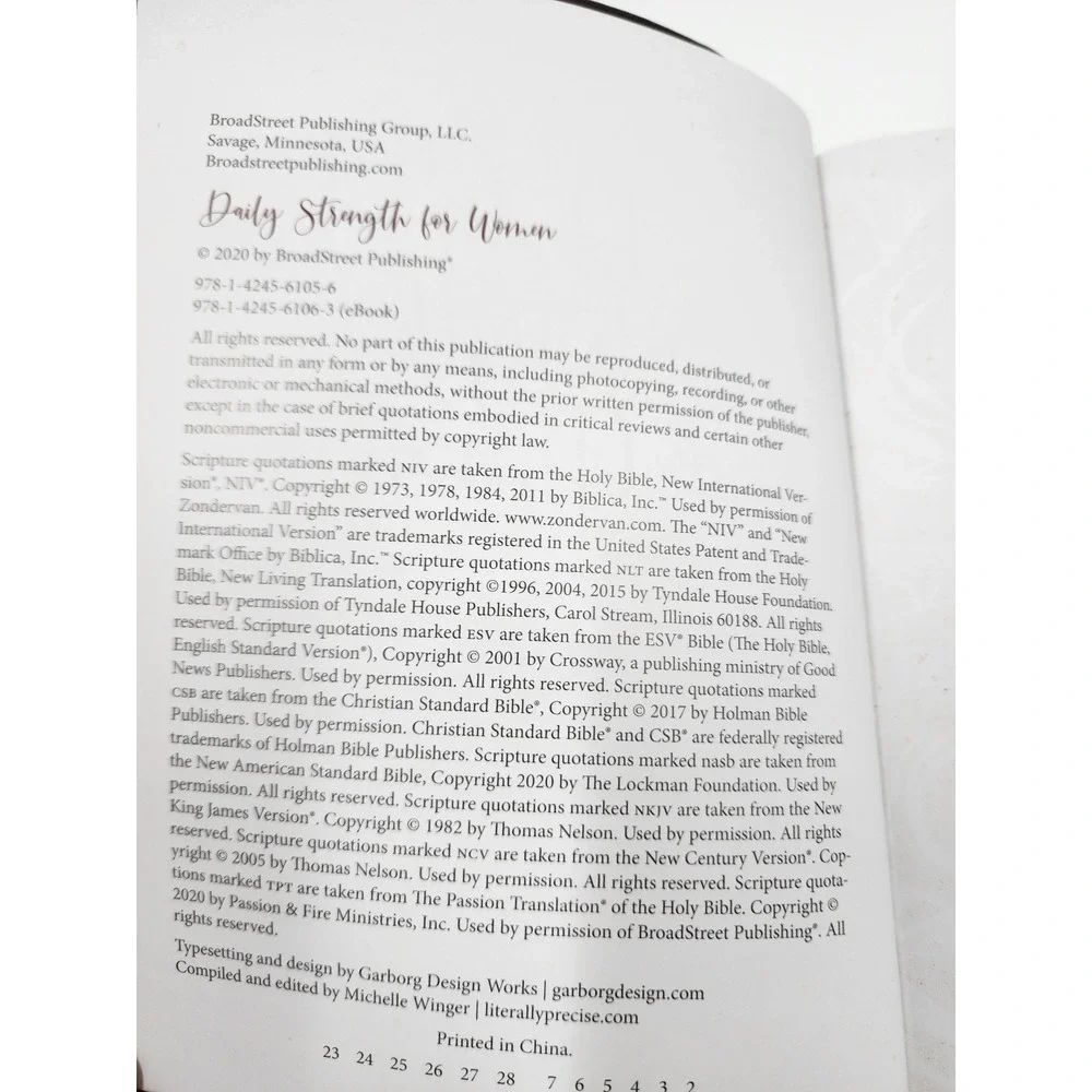 Daily Strength for Women 365 Day Devotional BroadStreet Publishing Faux Leather